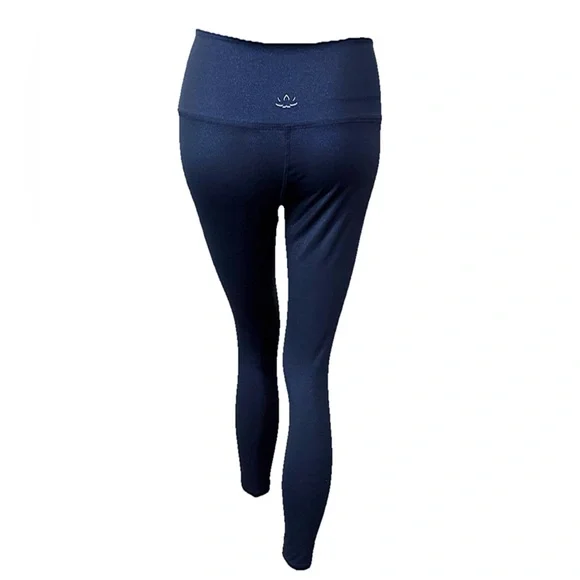 Beyond Yoga Twinkle High Waisted 7/8 Leggings Metallic Blue Size L